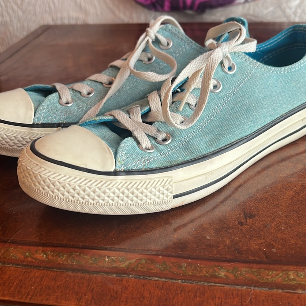 Baby Blue Converse - Picture 3 of 7